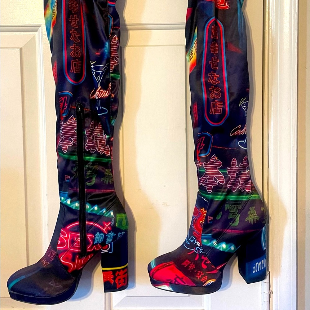 Stretch Thigh High Boot size 9